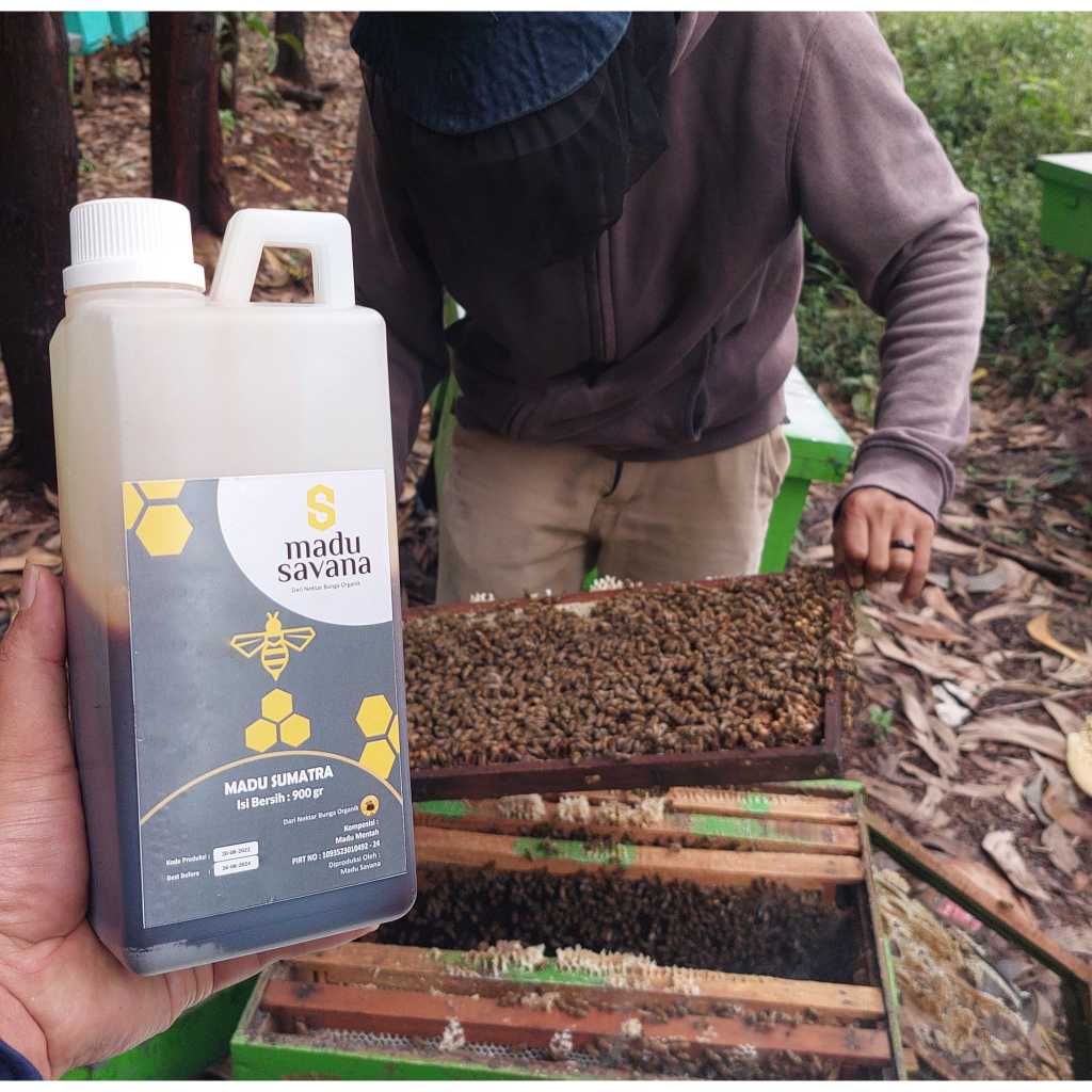 

Madu SAVANA 900 gr MURNI Nektar Bunga 100% Pure Raw Honey Alami BPOM