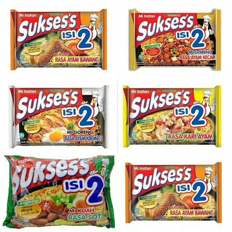 

Mie Sukses Mie Goreng Kuah Soto Rendang Lombok ijo Satuan mie instan
