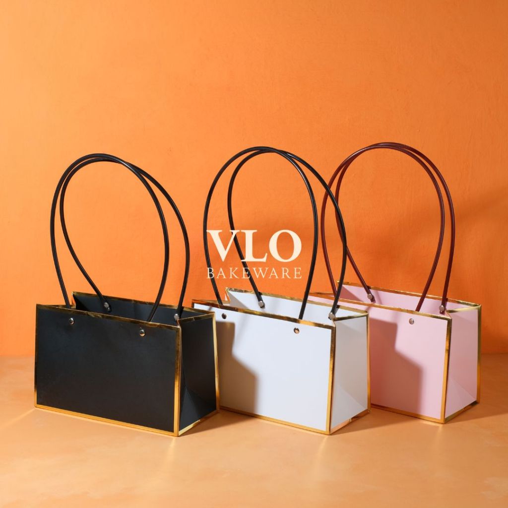 

Kotak bunga | bloom box flower box ada handle panjang premium