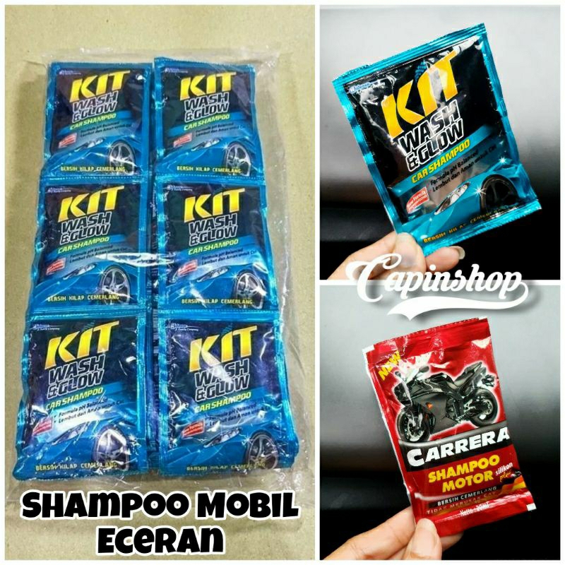 SHAMPO KIT SACHET // Sabun cuci mobil Kit wash & glow 30ml
