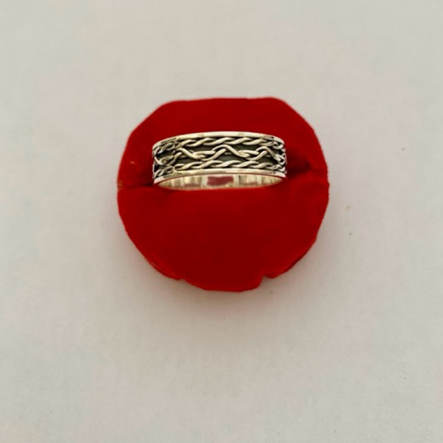 Cincin Perak Bakar 925 - Unisex - Kode C3