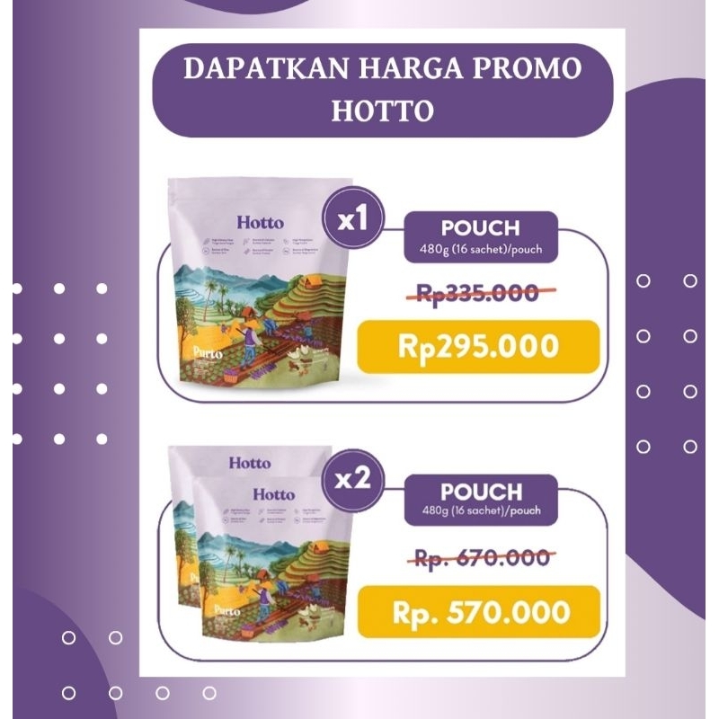 

Hotto Purto Multigrain with Purple Potato 2 Pouch - 32 sachet