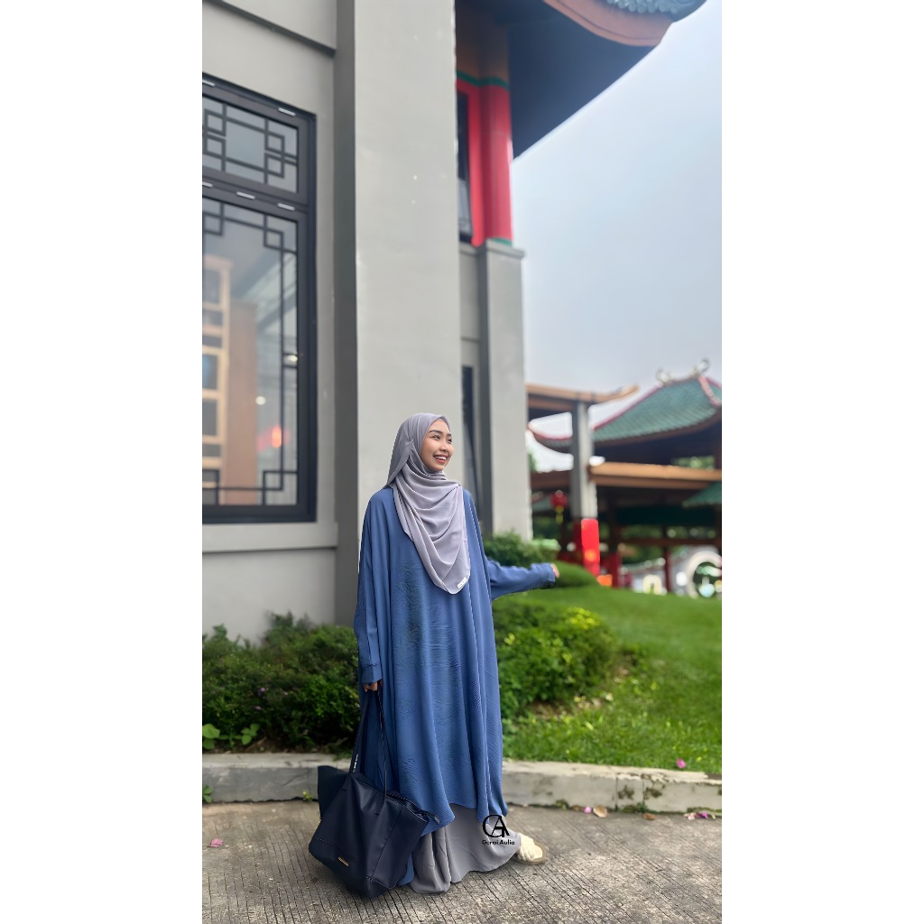 Tunic Abaya set Rok Zafina by Gerai Aulia Abaya Malaysia Muslim