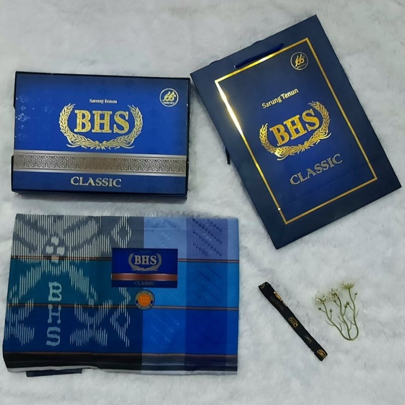 BHS Classic Kawung Dobby - Sarung Tenun Premium