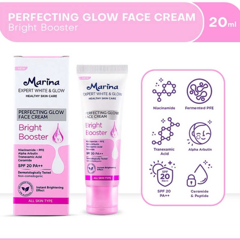 MARINA EXPERT WHITE & GLOW - GLOW FACE CREAM - SOOTHING FACE CREAM - GEL FACE CREAM