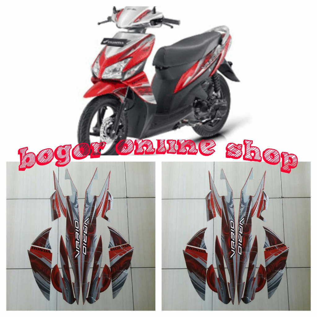 stiker motor vario cw 110 2010 merah