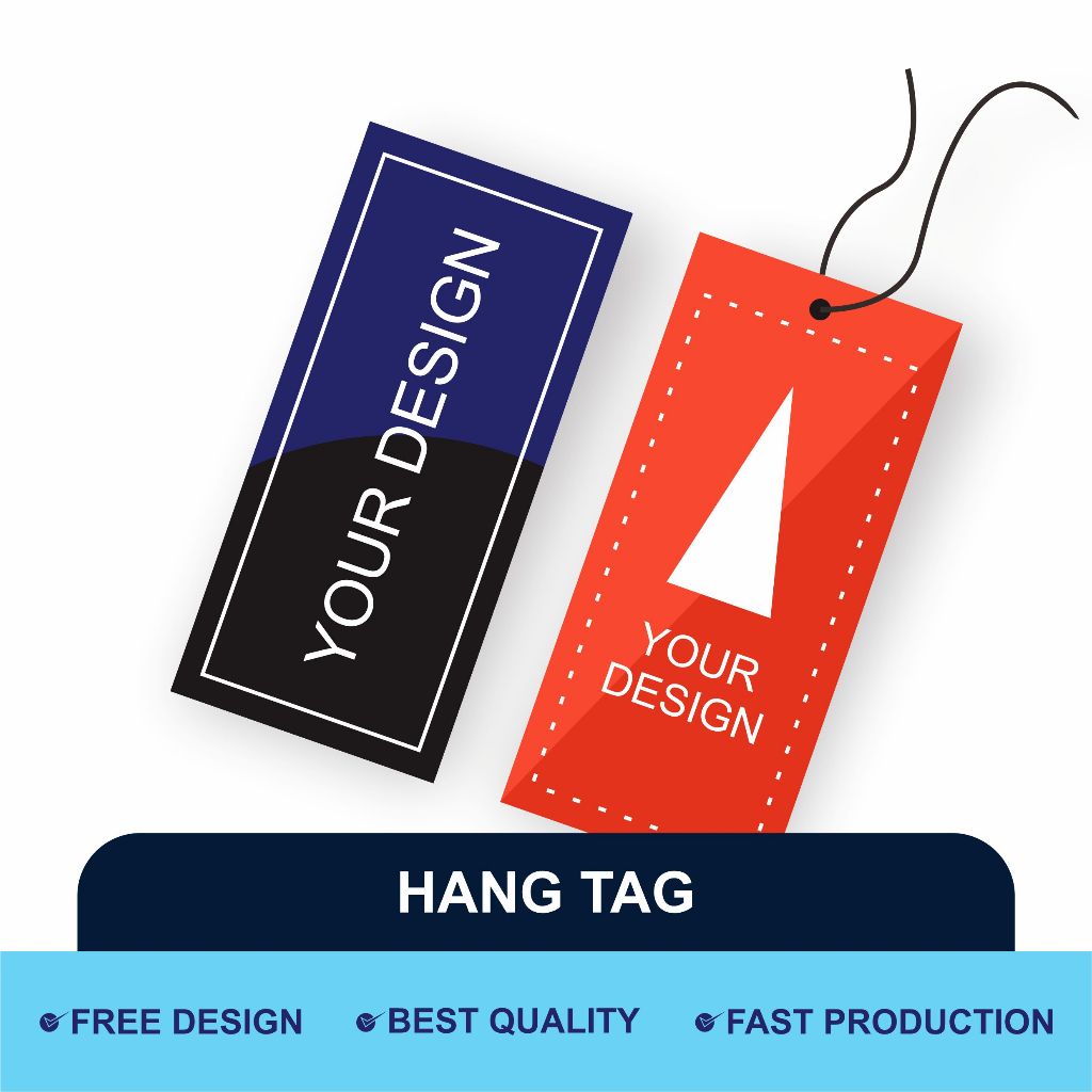 

Hang Tag Baju - Cetak Hangtag Baju - Label Baju - Hang Tag - Label Merek 6,5x3cm