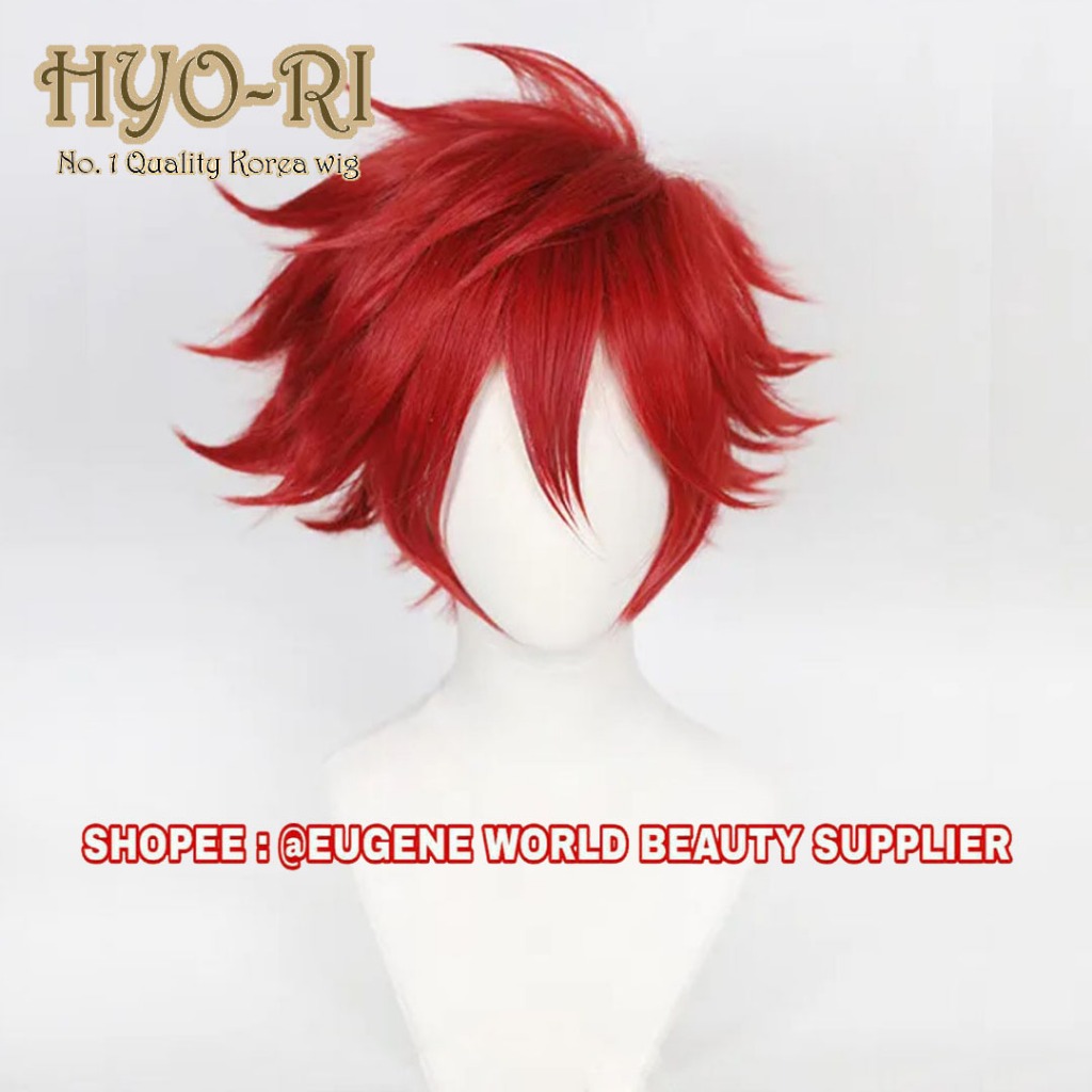 READY STOCK - WIG REKI KYAN WIG COSPLAY ANIME SK8 THE INFINITY WIG COWO COWOK PRIA PENDEK LURUS MERA