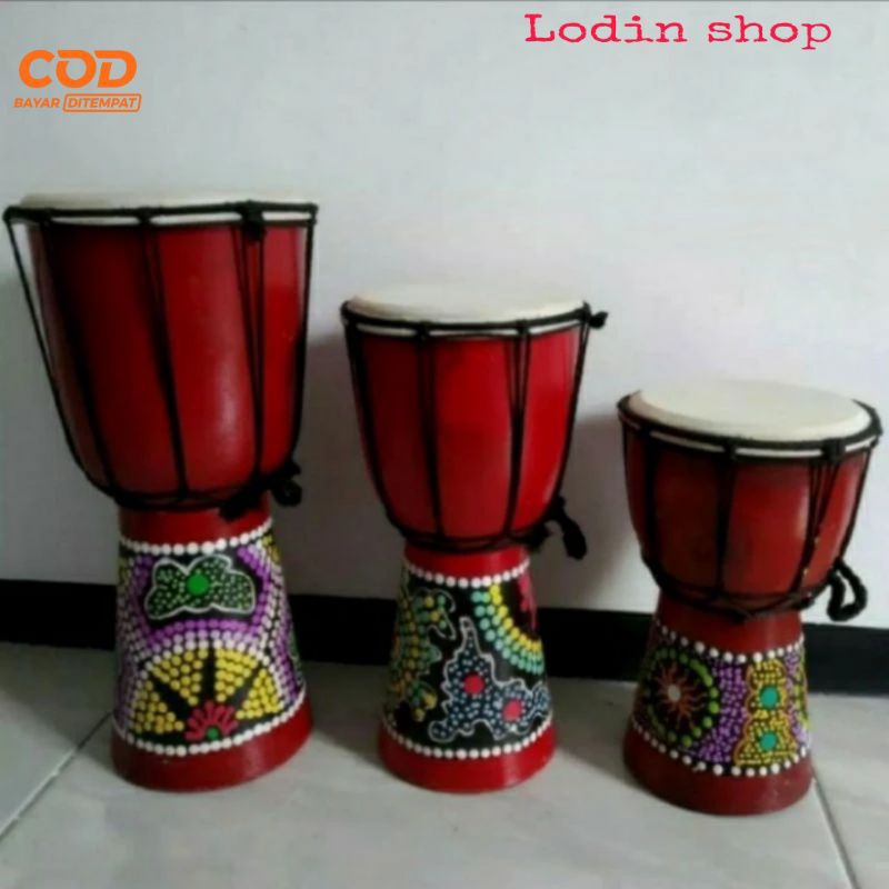 Gendang jimbe 30cm/mainan anak/mainan traditional