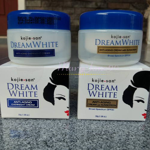 Paket Kojiesan DreamWhite Cream Overnight + Sunscreen SPF 30 / Kojie San Dream White Paket Krim Sian