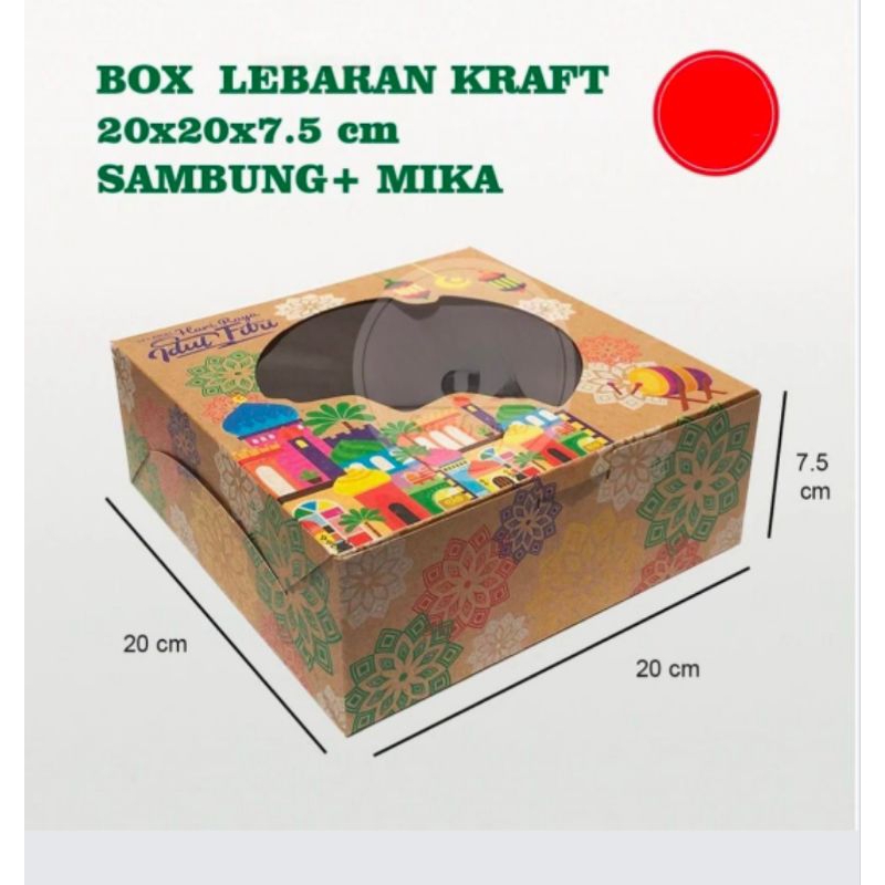 

Box Kraft Hampers Lebaran 20 x 20 x 7,5cm