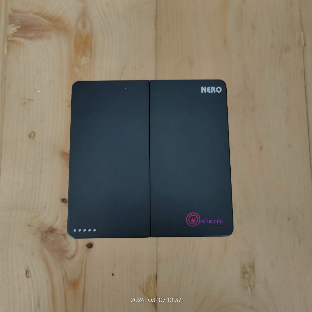 SAKLAR 2 GANG 1 ARAH NERO - CASA X2 MB