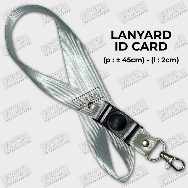 

Lanyard Abu Abu (Silver) ID Card/Tali Gantungan Kartu Identitas