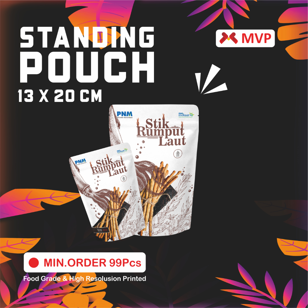 

KEMASAN MAKANAN STANDING POUCH - 13x20cm