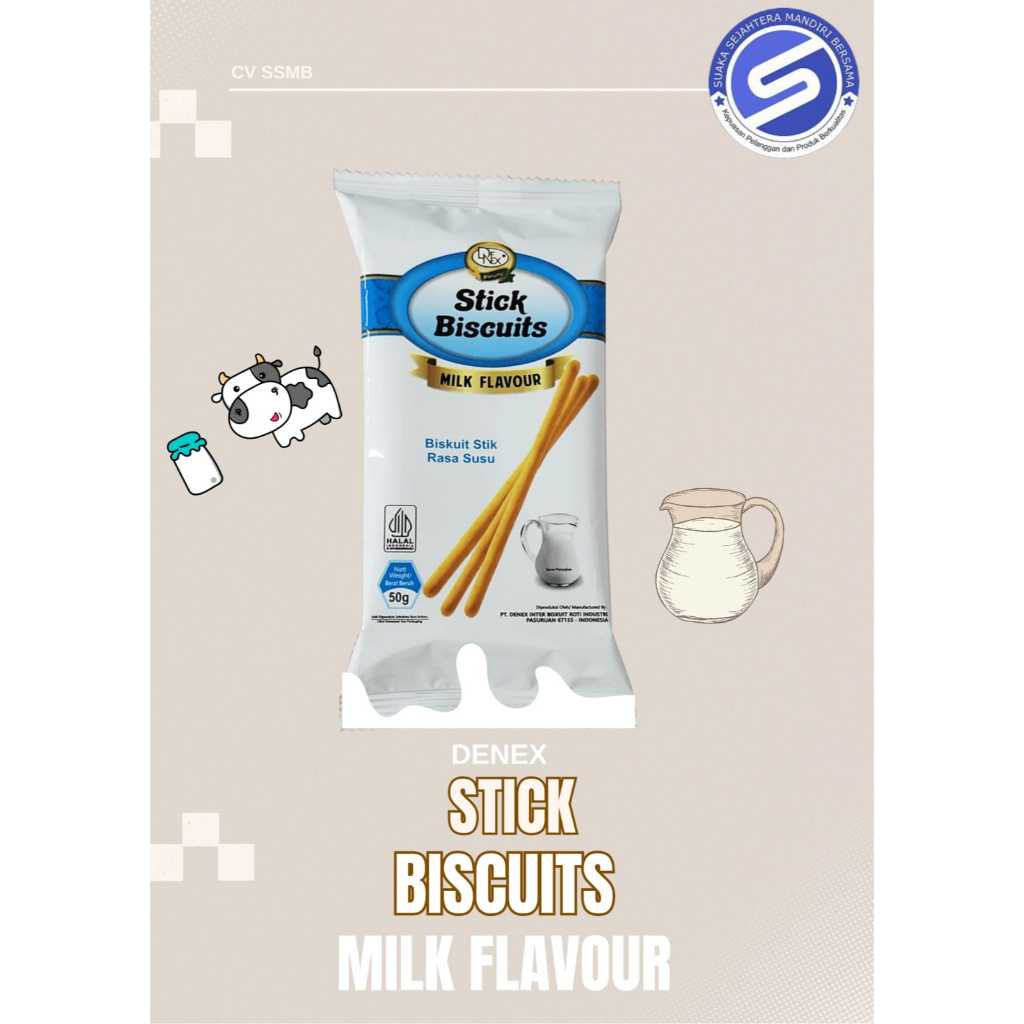 

DENEX BISCUIT STICK SUSU 50GR