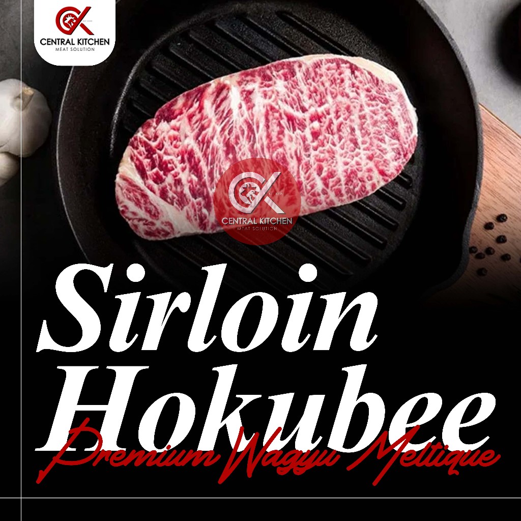 

Daging Sapi Wagyu Meltique Sirloin Hokubee Premium Beef Steak 200gr