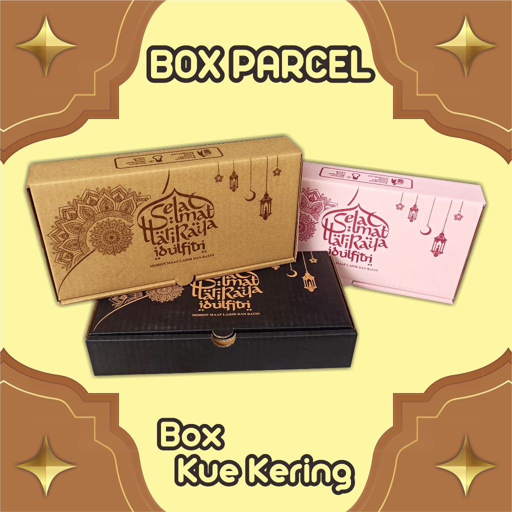 

KARDUS Kue Kering 25x13x5 Motif IdulFitri cm B FLUTE / KUKER isi 2 @250gr / box brownise / kardus kue / box kue / box hampers / kardus hampers / box baju / kardus baju / box hijap / kardus dus box