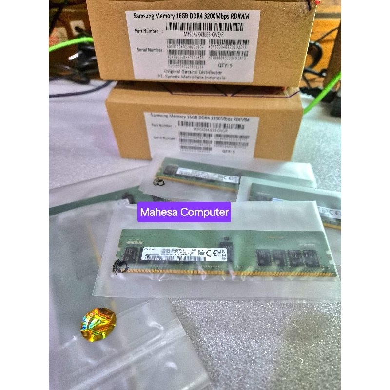 SAMSUNG 16GB ECC RDIMM PC3200 DDR4 3200Mhz REG M393A2K40DB3-CWE Memory RAM Server Dell R440 R540 R73