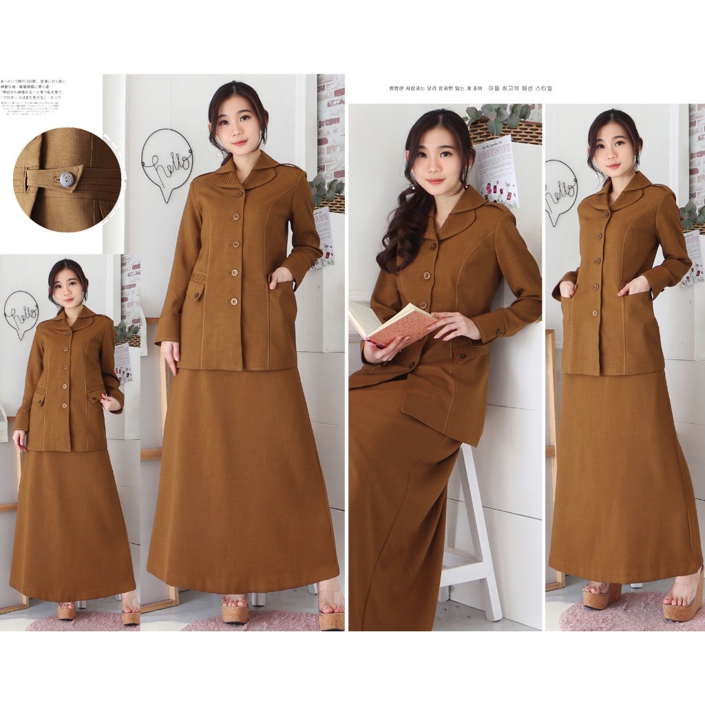 BLAZER WANITA B&V / Seragam PNS / Seragam Pemda / Blazer PNS  / Baju Dinas Pemda Wanita / Baju Khaki