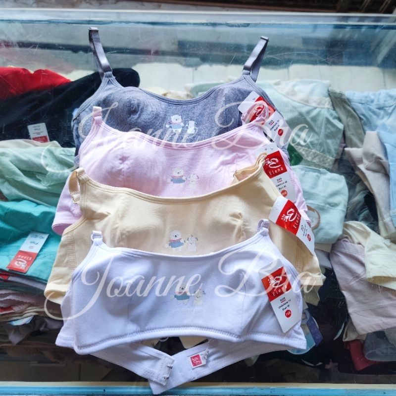 Elena Beedees Bra Miniset Anak Remaja Perempuan Busa Tipis 32 - 38 - E 2318 Bra Tanpa Kawat Kait 2