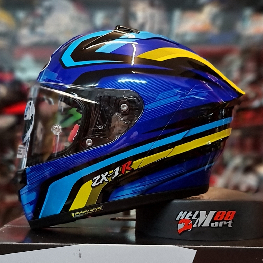 NJS ZX-1R HYPERDRIFT Flat Visor - Helm Full Face NJS ZX1 Flat Visor ZX1R