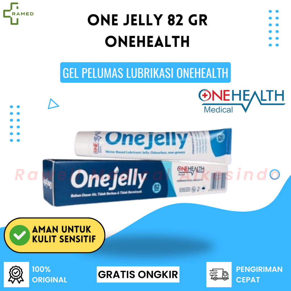 One Jelly 82 Gr Lubricant Gel / Cairan Pelumas Gel Lubrikasi Pemasangan Kateter / Sejenis My Jelly