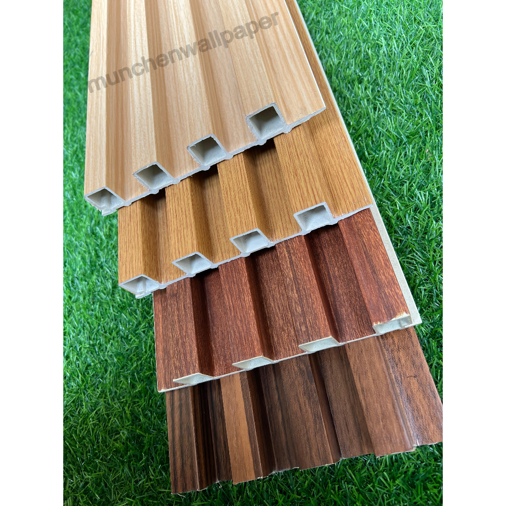 Wood Panel WPC / Wall Panel PVC / Kisi Kisi Kayu / Dinding Motif Kayu 3D WALLPANEL PVC kayu