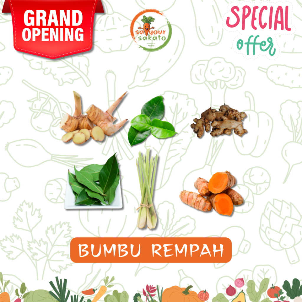 

Bumbu Dapur Rempah-Rempah Saiyour Sakato