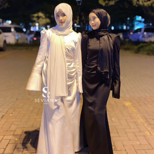 Sevianalabel - Sofia Dress Long Dress Satin Wanita Wisuda Kondangan