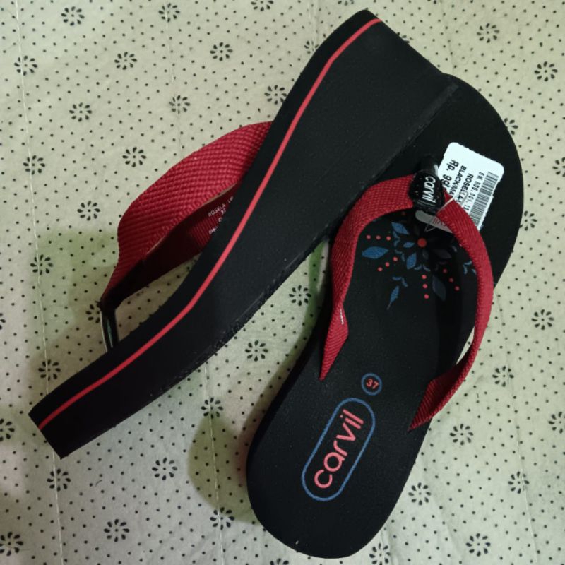 Sandal Wedges CARVIL ORIGINAL WANITA-Sendal Wedges Premium