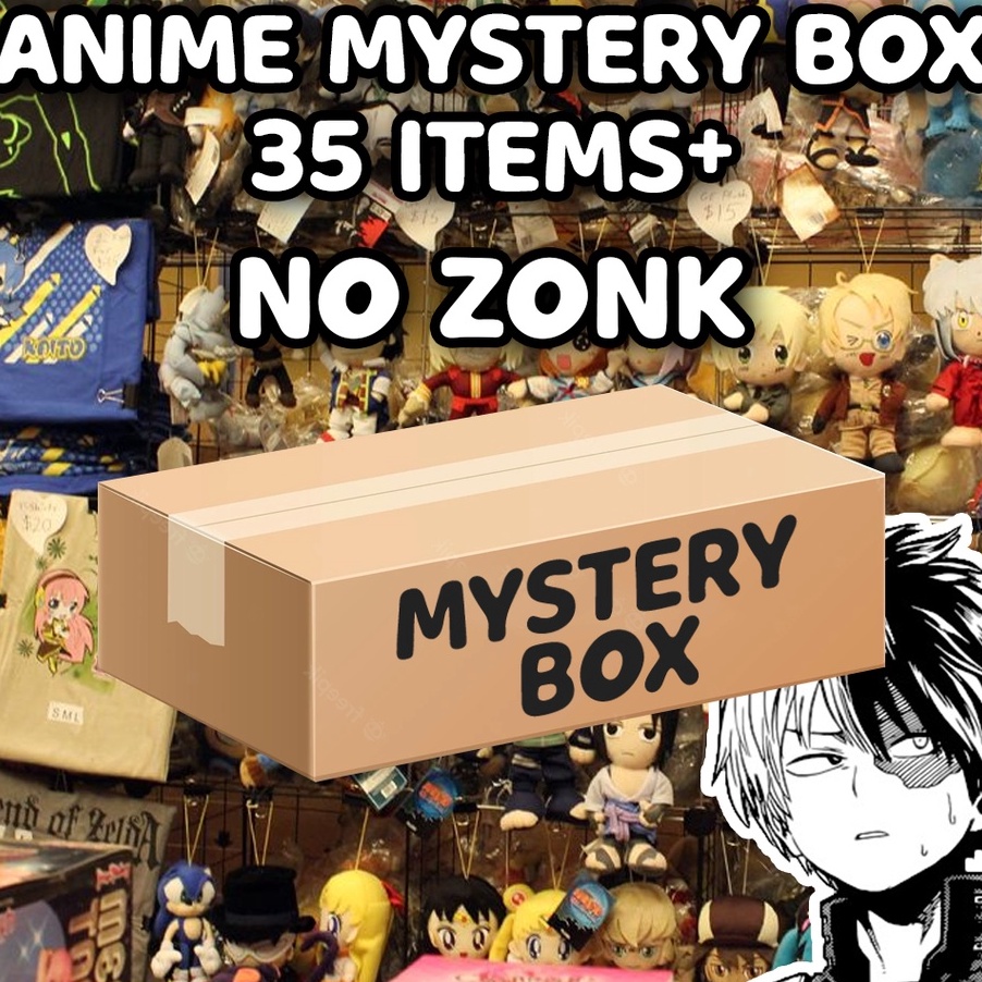 Gaya Tanpa Mahal Mystery Box Anime TERMURAH Anime Mystery Box Largest Box  35 ITEMS GUARANTEED Bakaw