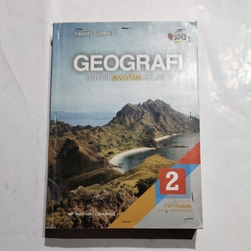BUKU ORI BUKU GEOGRAFI SMA KELAS 11 PENERBIT ERLANGGA EDISI REVISI