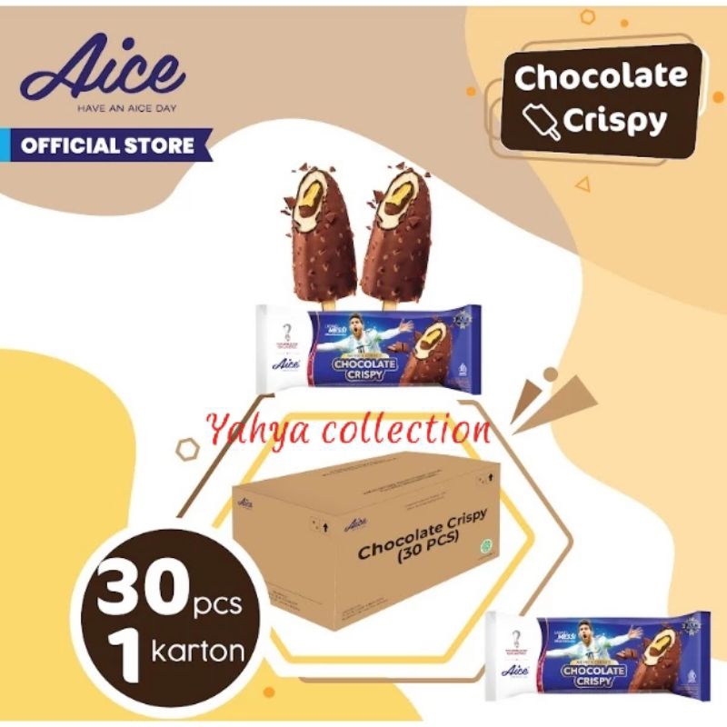 

Aice coklat crispy 1 box isi 30pcs