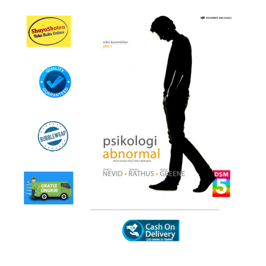 BUKU  PSIKOLOGI ABNORMAL JL.1 ED.9 - NEVID-RATHUS-GREENE