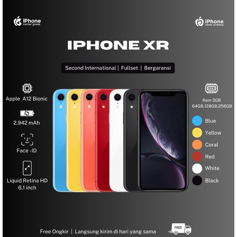 Handphone iPhone XR Ex iBox & BC