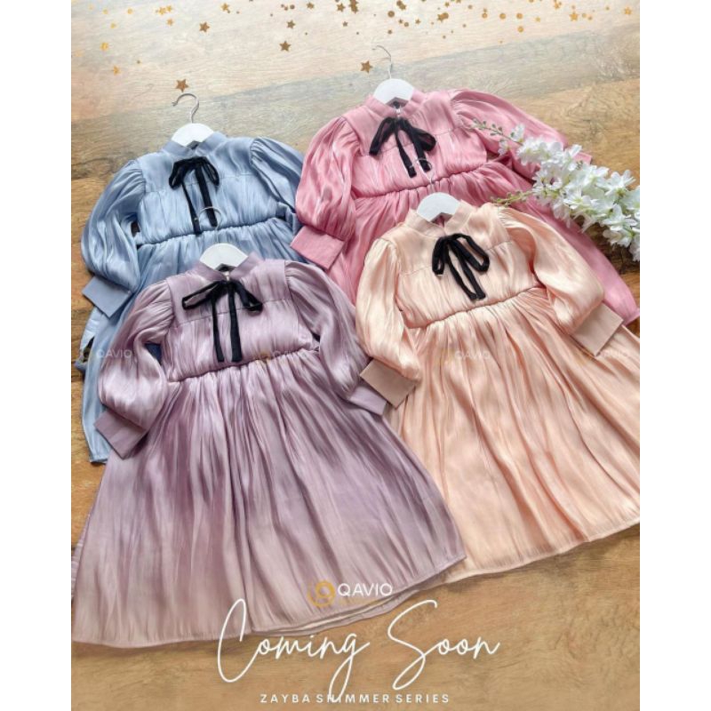 GAMIS ANAK PESTA / GAMIS ANAK SHIMMER BY QAVIO
