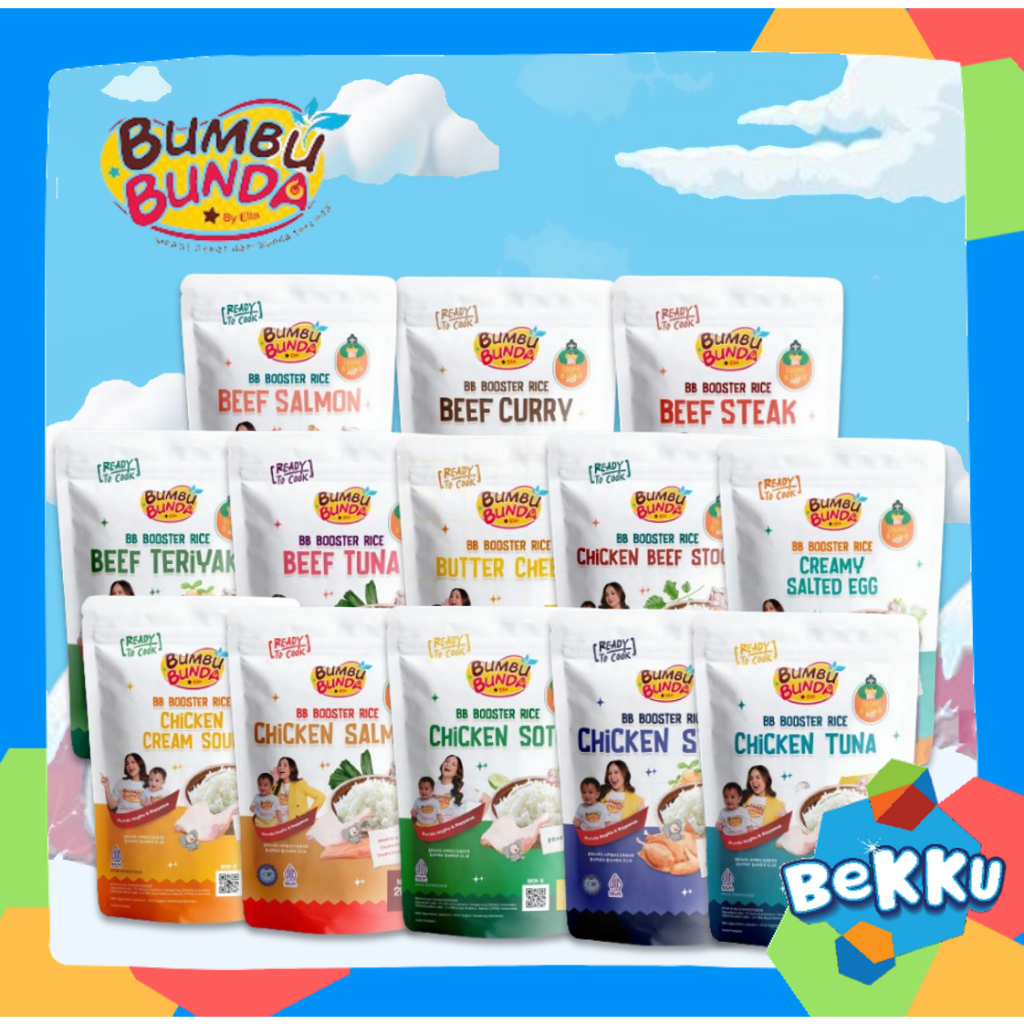 

Bumbu Bunda Elia BB Booster Rice Beras 200gr - Nasi Instan Praktis MPASI - Non Pengawet & MSG -BEKKU