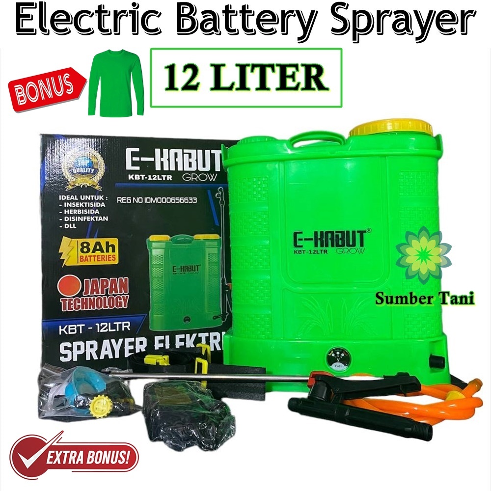 Sprayer Elektrik Tangki Semprot E-Kabut Grow 12 Liter