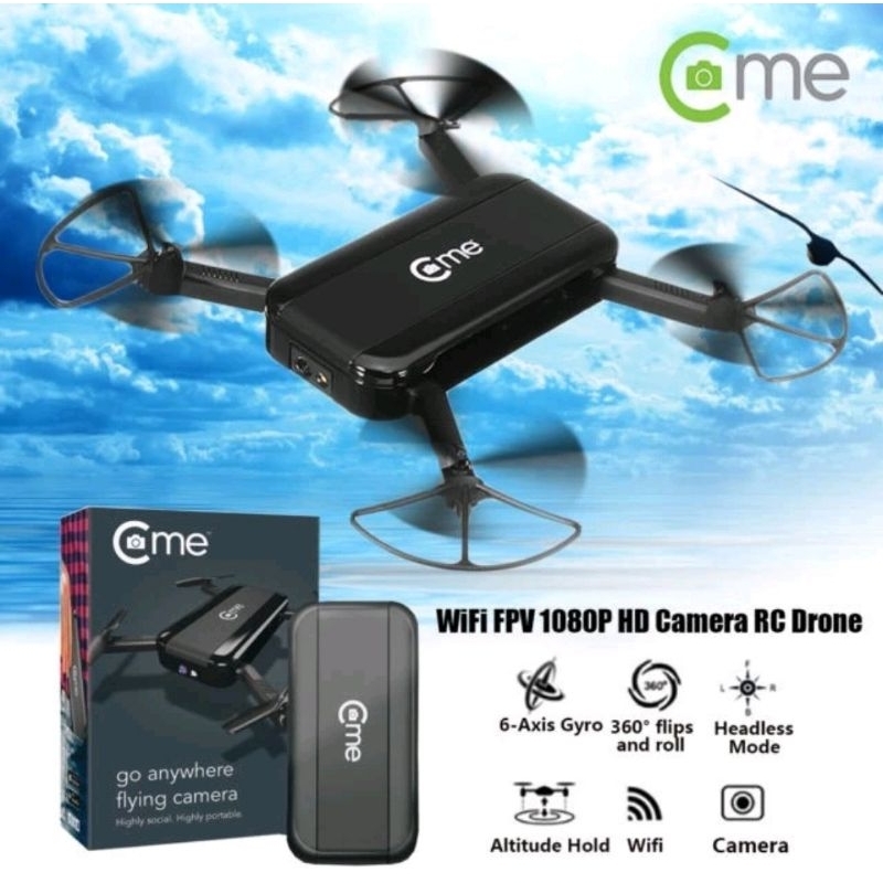 Drone C-me Camera 8MP 1080HD Asli GPS Quadcopter Mini Dji second bekas