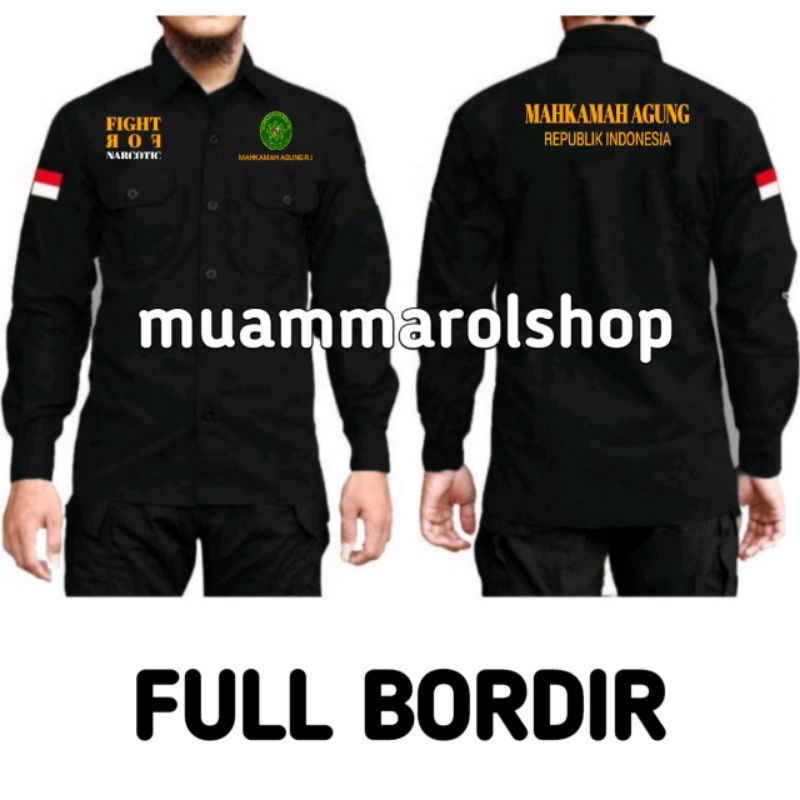 kemeja mahkamah agung r.i kemeja pria/wanita bordir