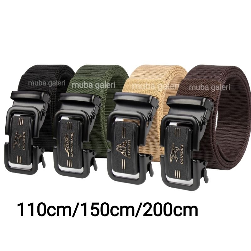 IKAT PINGGANG PRIA TACTICAL JUMBO SABUK KANVAS GESPER PANJANG 150 CM