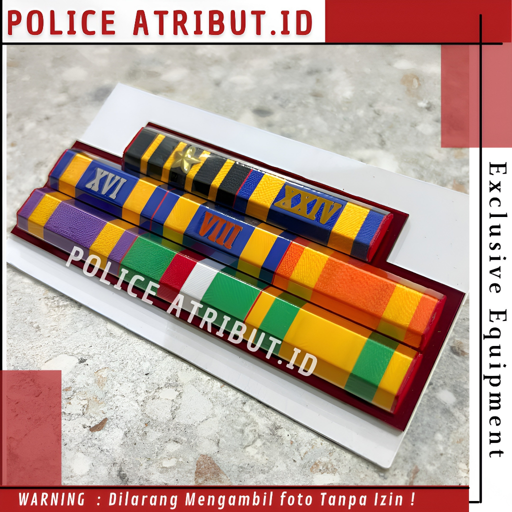 Satya lencana PDH Polri Nararya Pengabdian 8 16 24 tahun Ksatria Bhayangkara Karya Bhakti Dharmanusa