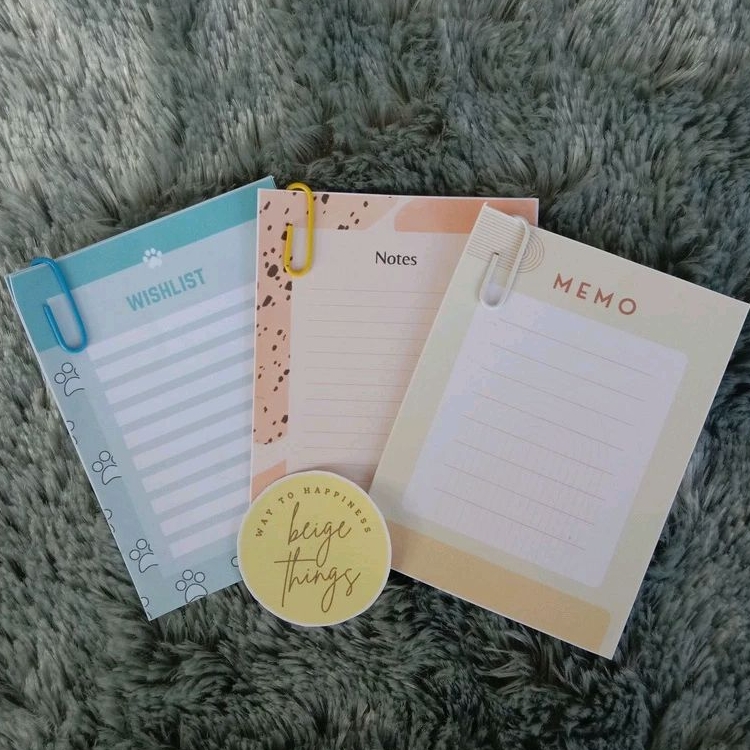 

Memo mini/ notes/ wishlist/ to do list (Part 2)