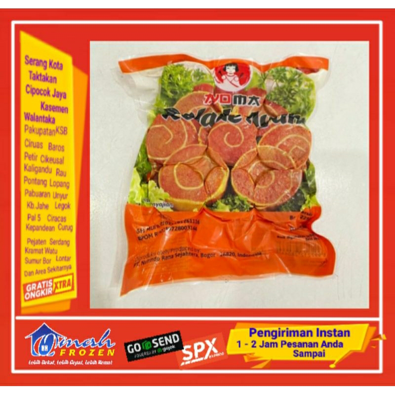 

Rolade Ayam Ayoma 450g, Frozen Serang