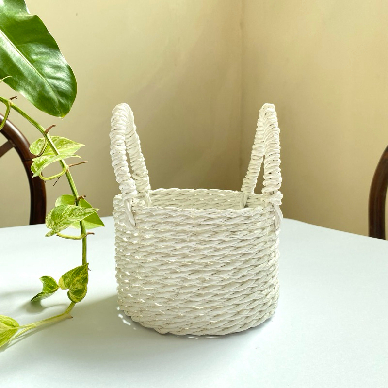 keranjang hampers / keranjang anyam / packaging hampers / pot anyam