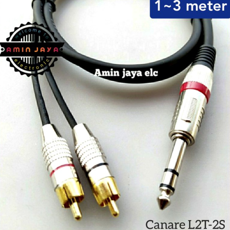 Kabel jack rca 2 ke 1 kabel jack 65 stereo to rca l Promo