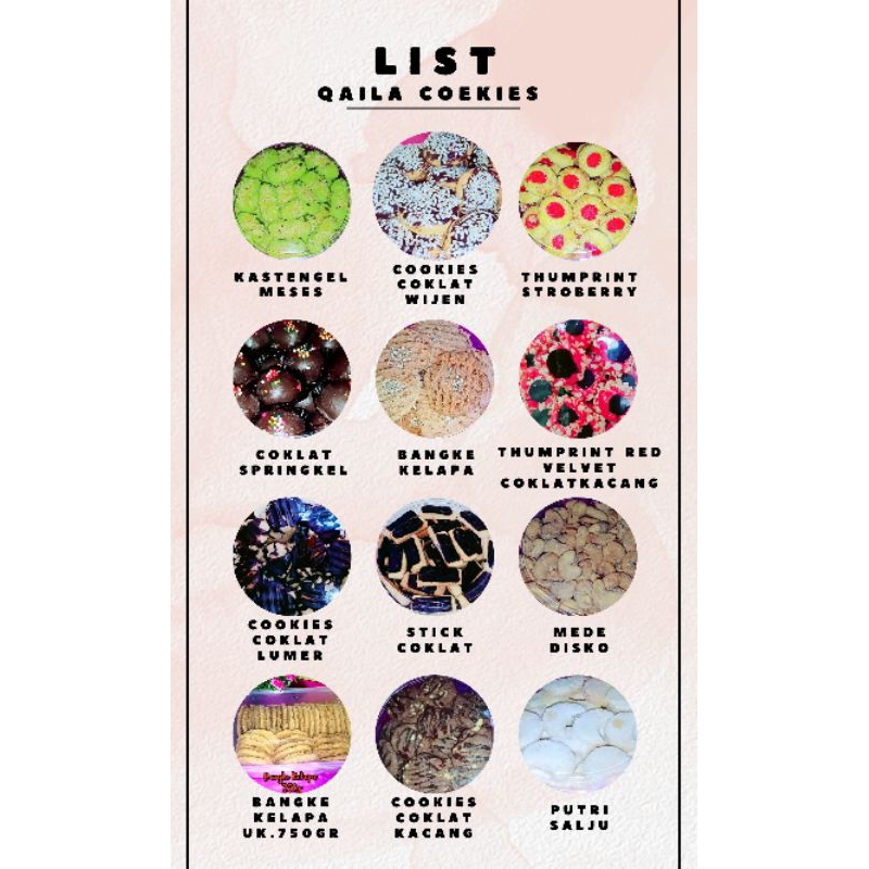 

PAKET 1 LUSIN FREE 1 TOPLES/COOKIES/KUE KERING/KUE LEBARAN