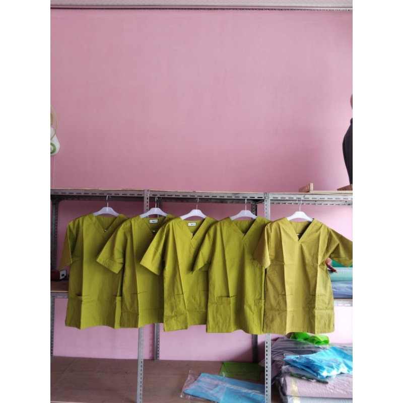 Baju OK atasan/Baju Jaga atasan/baju dokter atasan/kain American drill