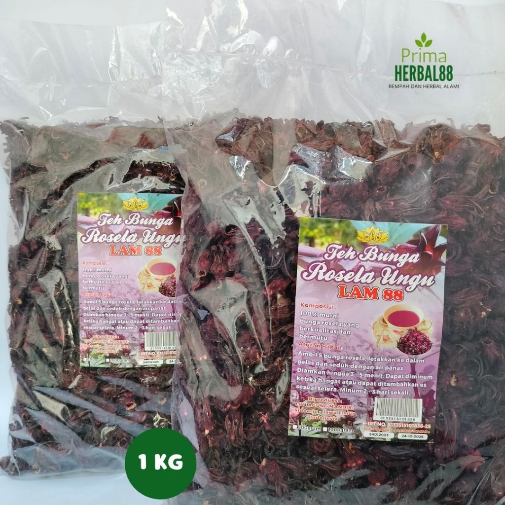 

Bunga Rosela Ungu Kering 1 KG