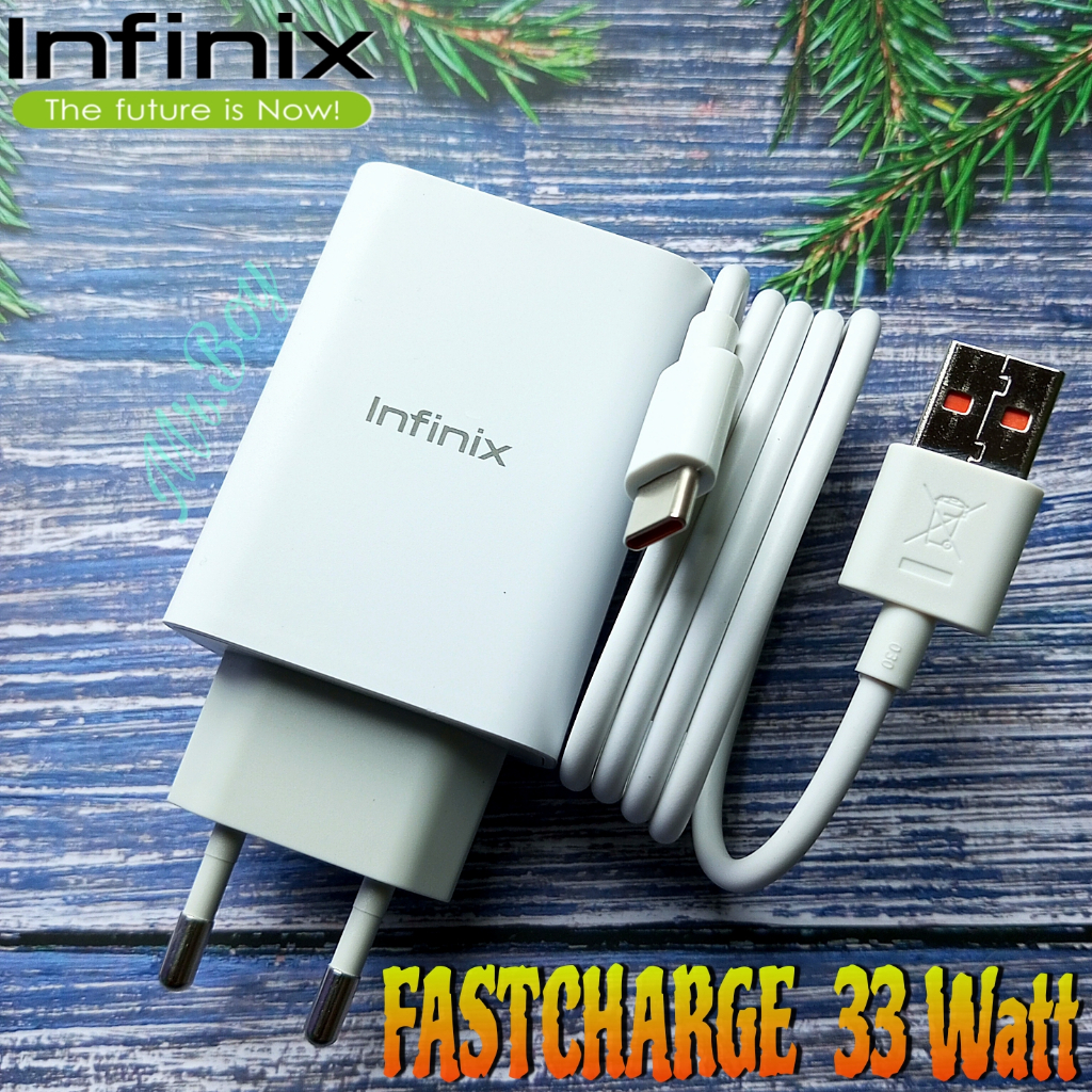 Charger INFINIX 33W Ori Bawaan Note 10 Pro, Note 11, Note 12, Zero 5G  Dijamin Original Resmi Infini